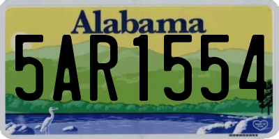 AL license plate 5AR1554