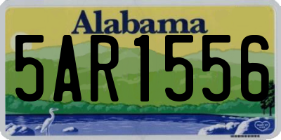 AL license plate 5AR1556