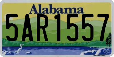 AL license plate 5AR1557