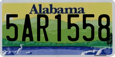 AL license plate 5AR1558