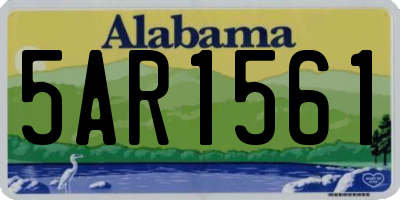 AL license plate 5AR1561