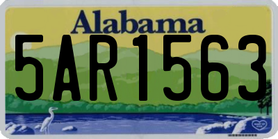 AL license plate 5AR1563