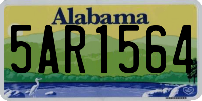 AL license plate 5AR1564