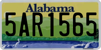 AL license plate 5AR1565