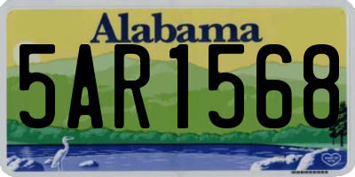 AL license plate 5AR1568