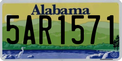 AL license plate 5AR1571