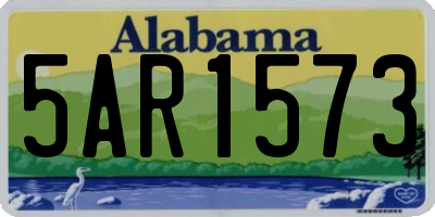 AL license plate 5AR1573