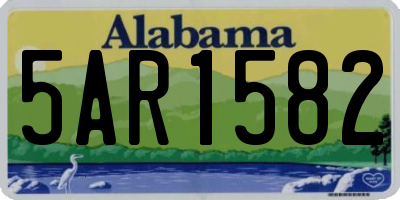 AL license plate 5AR1582