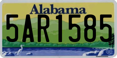 AL license plate 5AR1585