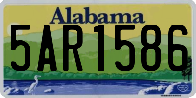 AL license plate 5AR1586