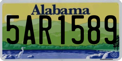 AL license plate 5AR1589