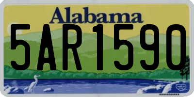 AL license plate 5AR1590