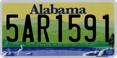 AL license plate 5AR1591