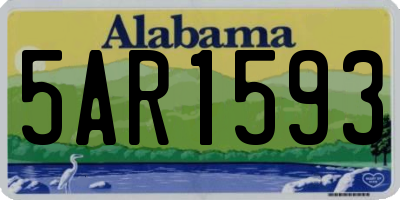 AL license plate 5AR1593