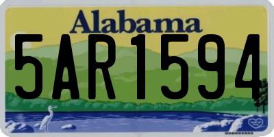 AL license plate 5AR1594