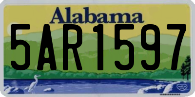 AL license plate 5AR1597