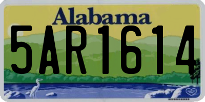 AL license plate 5AR1614