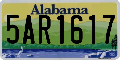 AL license plate 5AR1617