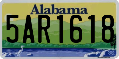 AL license plate 5AR1618