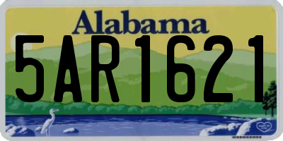 AL license plate 5AR1621