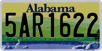 AL license plate 5AR1622