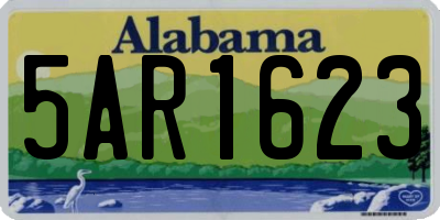 AL license plate 5AR1623