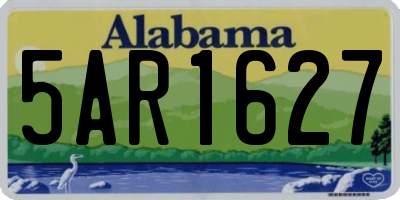 AL license plate 5AR1627
