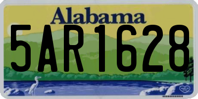 AL license plate 5AR1628
