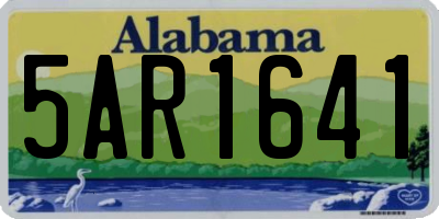 AL license plate 5AR1641