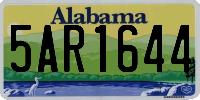 AL license plate 5AR1644