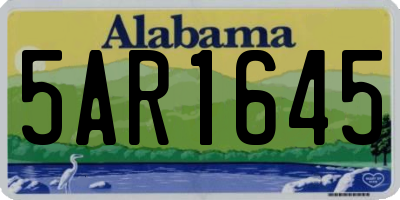 AL license plate 5AR1645