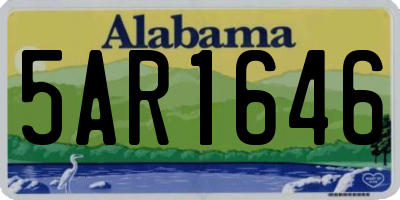 AL license plate 5AR1646