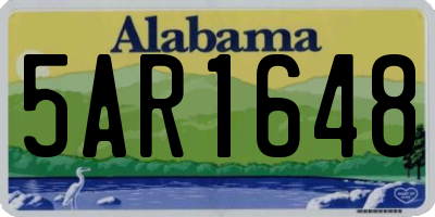 AL license plate 5AR1648