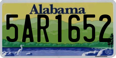 AL license plate 5AR1652