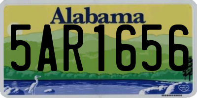 AL license plate 5AR1656