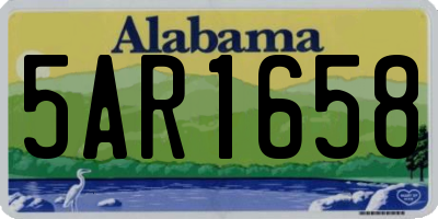 AL license plate 5AR1658