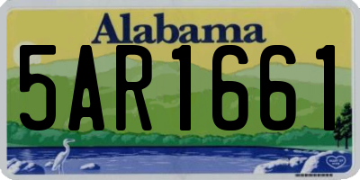 AL license plate 5AR1661