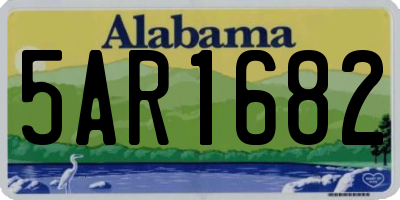 AL license plate 5AR1682