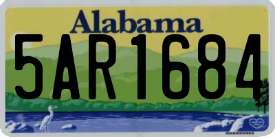 AL license plate 5AR1684