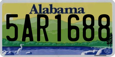 AL license plate 5AR1688