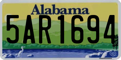 AL license plate 5AR1694