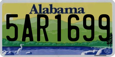 AL license plate 5AR1699