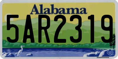 AL license plate 5AR2319