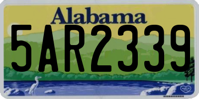 AL license plate 5AR2339