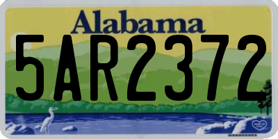 AL license plate 5AR2372
