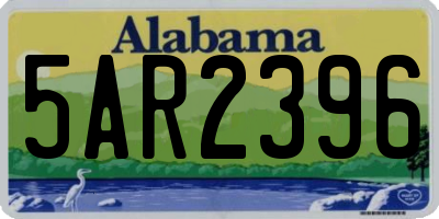 AL license plate 5AR2396
