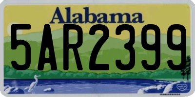 AL license plate 5AR2399
