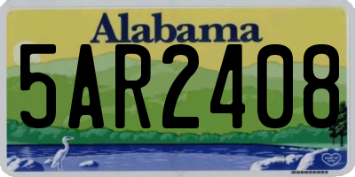 AL license plate 5AR2408