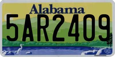 AL license plate 5AR2409