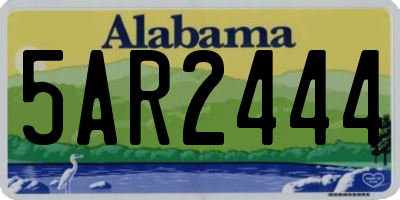 AL license plate 5AR2444